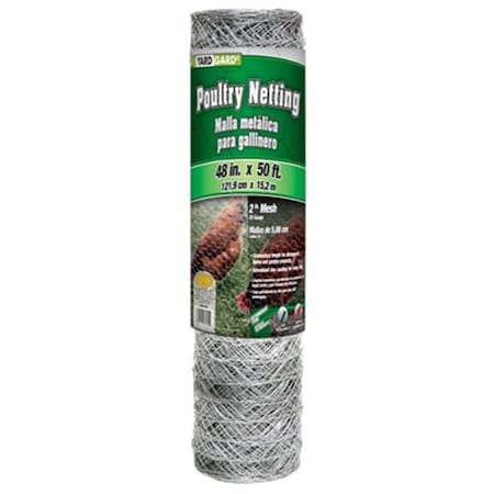 Midwest Airlines Midwest Air 308476B 48 in. x 50 ft. Galvanized Poultry Net MI576737